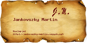 Jankovszky Martin névjegykártya